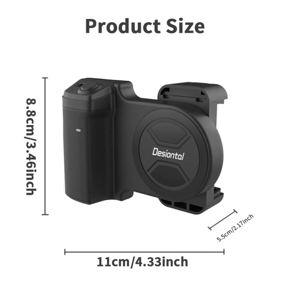 Smartphone Camera Handle Grip Universal Bluetooth Shutter Selfie Stablizer Vertical Horizontal Shooting Photography Accessories