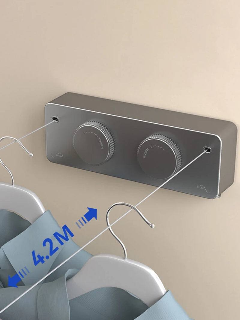 Retractable Clothesline Collection Laundry Extendable Wall Clothesline Clothes Hanger Retractable Clothe Horse Drying Rack