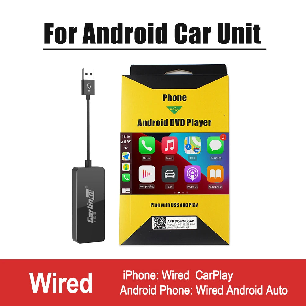 Wireless Apple Carplay Dongle USB Android Auto for Android Car Unit Ios Car Play Auto Connect Autokit Mirrorlink Box