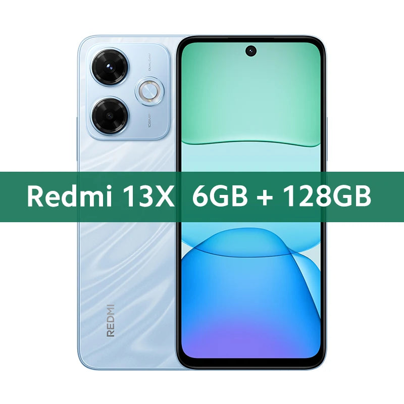 Global Version Redmi 13X Smartphone MTK Helio G91 Ultra 108MP Super Clear Camera 6.79" FHD+ Display 33W Fast Charging