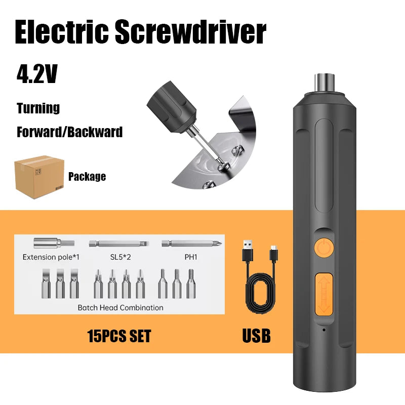 Screwdriver Herramientas Destornilladores Akkuschrauber Avvitatore a Batteria Multifuncionales Destornillador Electrical Tools