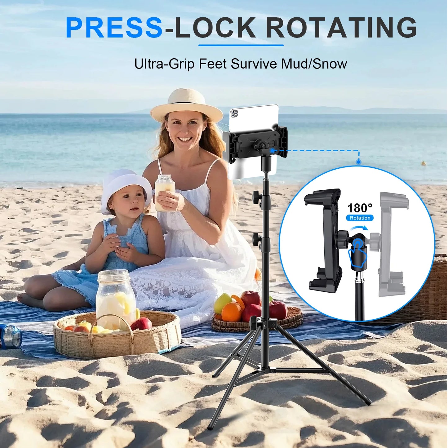 Tripod Floor Tablet Stand Adjustable Holder Mount Support for Ipad Air Pro 12.9 Mini Xiaomi 4-13 Inch Lazy Holder Bracket
