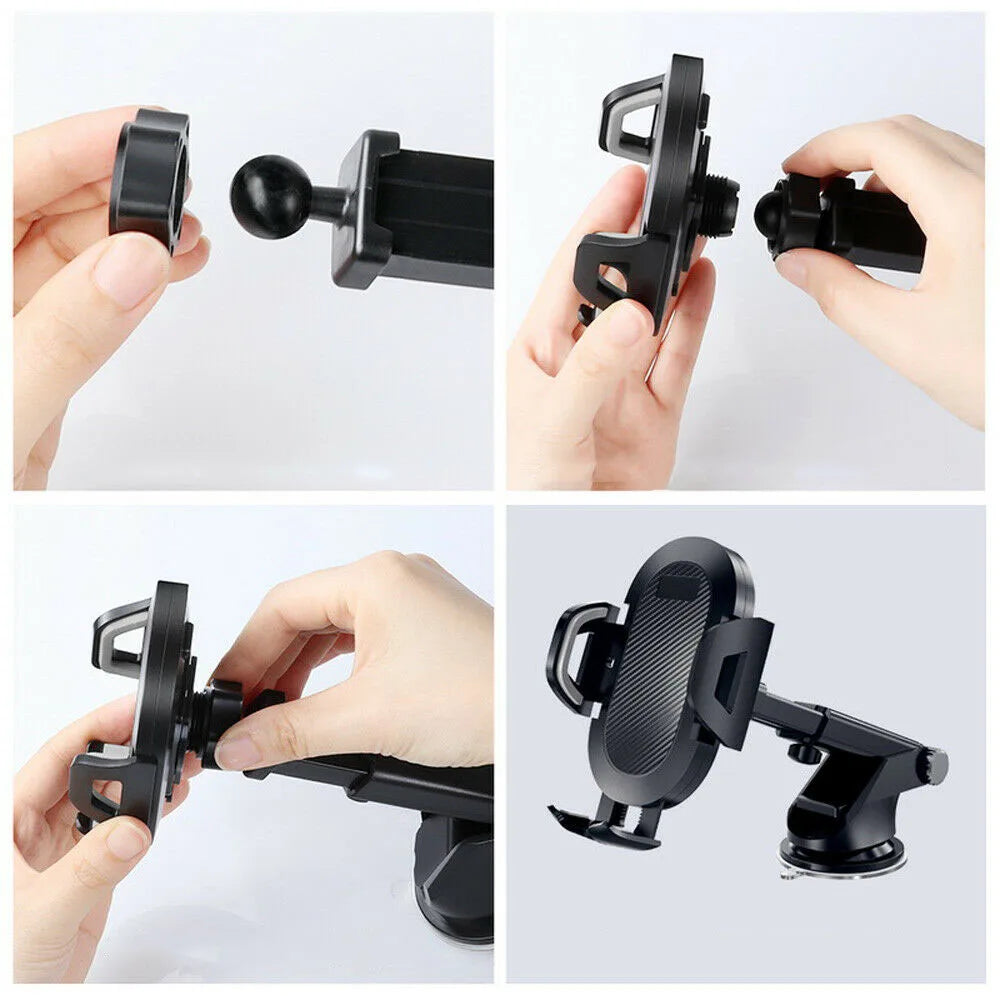 Car 360°Rotate Mobilephone Holder Mount Sucker Retractable Arm Phone Bracket Stand Fit for Iphone 13 12 Pro Max Xiaomi