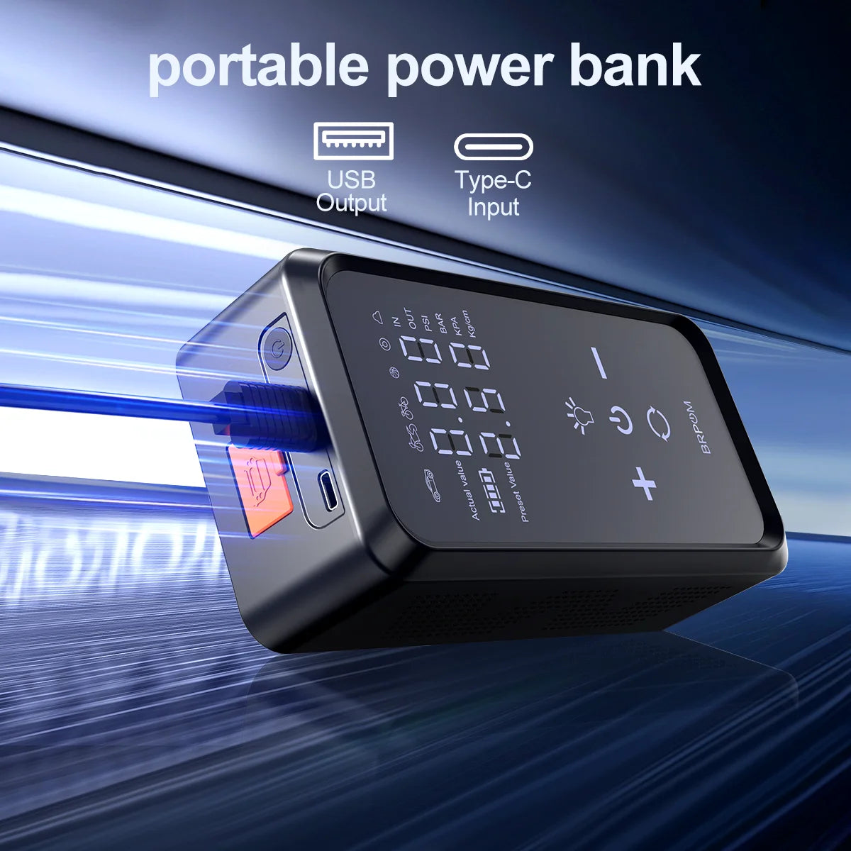 7000A Car Jump Starter 26800Mah Power Bank 150PSI Pump Air Compressor Emergency Battery Booster Power Bank Start