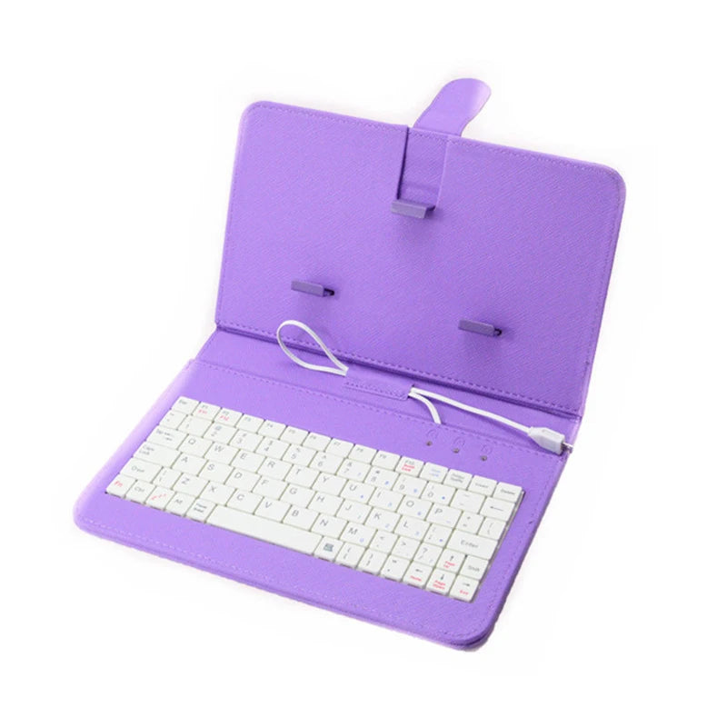 Keyboard Case Phone Keyboard Mobile Phone Universal Keyboard Holster PU Travel Carrying Stand Cover Gdeals