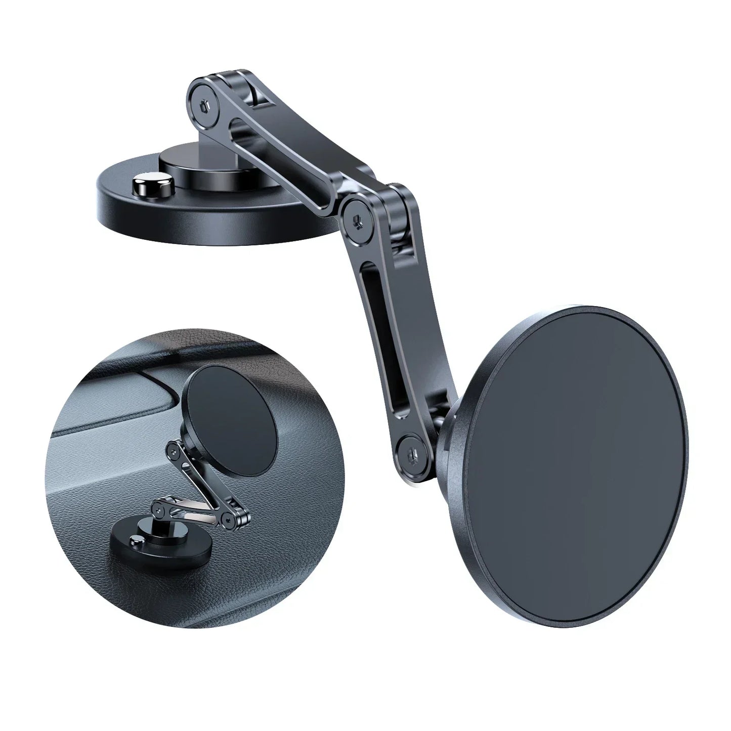 15W Magnetic Car Phone Holder Mount Wireless Charger Rotation Magnetic Car Phone Stand Fast Charging for Iphone 16 15 14 13 12