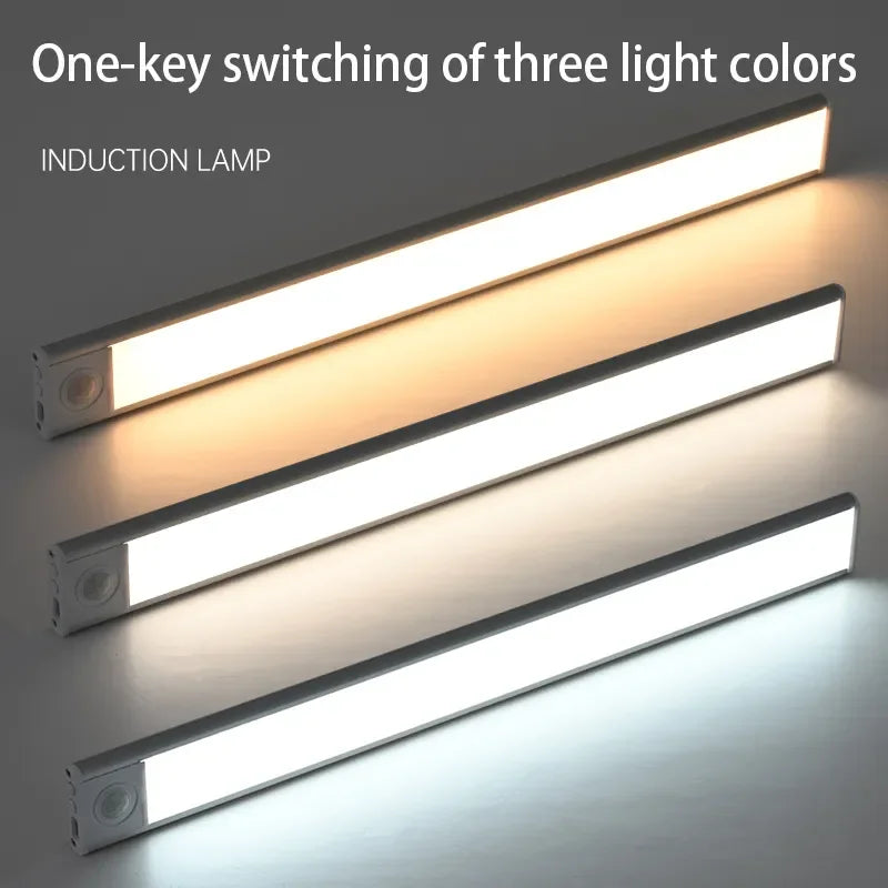 Night Light Led Lamp under Cabinet Lights Motion Sensor Night Light Closet Light Cabinet Kitchen Lighting Magnetic Night Lights