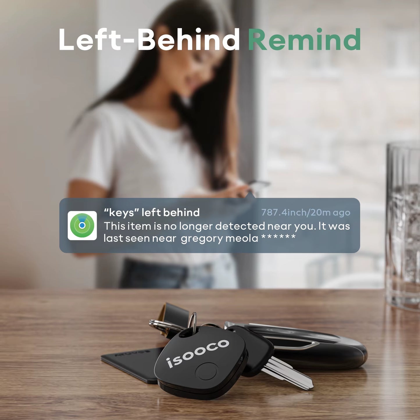 1/2/3/4Pcs Mini Car Locator Anti-Lost Wallet Keychain Smart Tag Bluetooth Tracker Key Item Finder Use Find My (IOS Only)