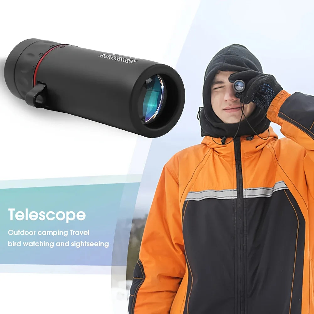 Outdoor 2000X25 HD Monocular Telescope Mini Portable Mobile Phone Telescope with Holder Camping Hunting Birdwatching Telescopes