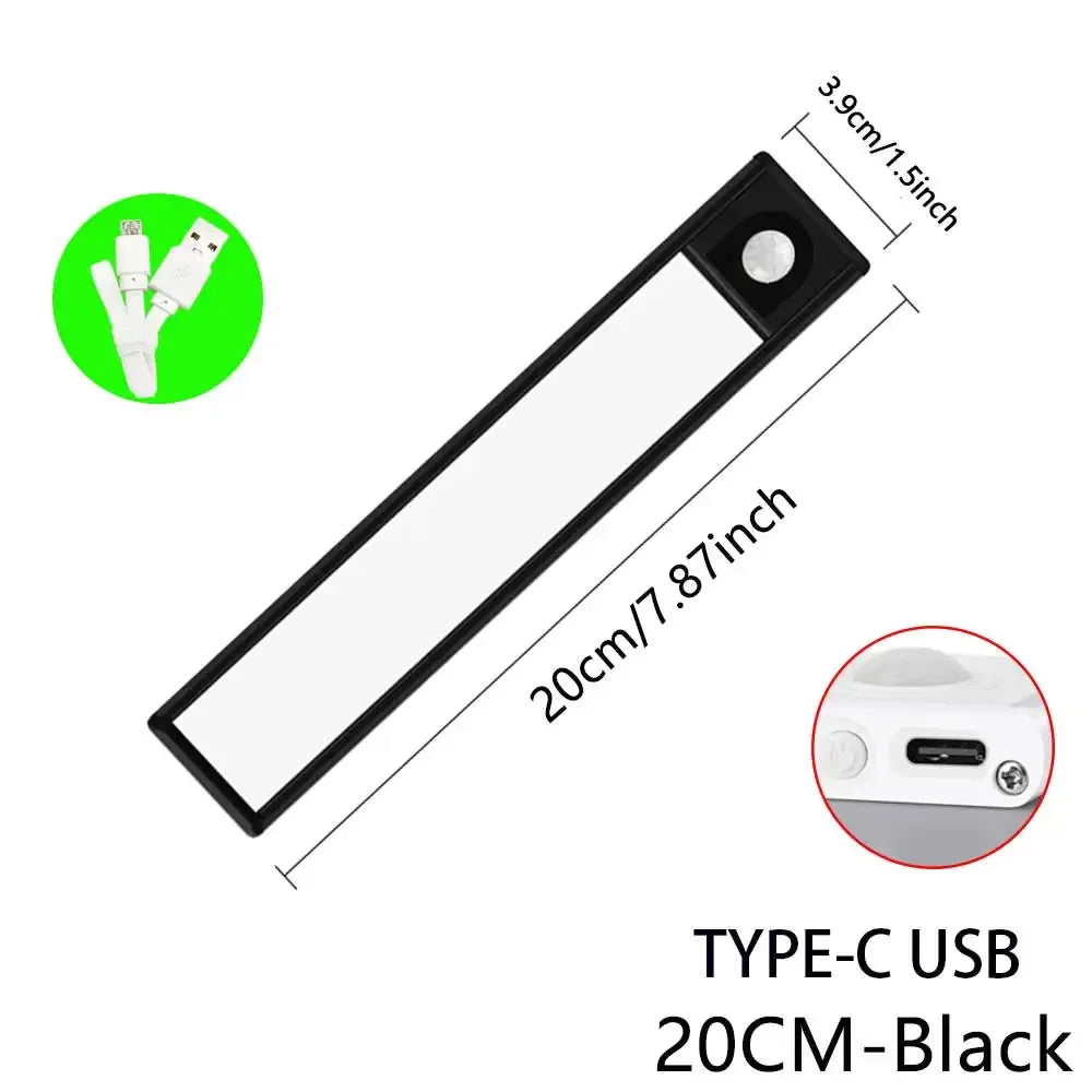 Night Light Led Lamp under Cabinet Lights Motion Sensor Night Light Closet Light Cabinet Kitchen Lighting Magnetic Night Lights