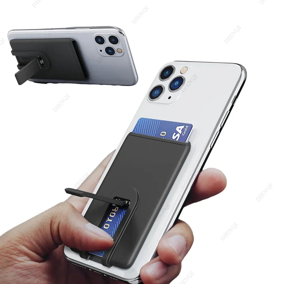 Silicone Credit Card Holder Pop-Up Phone Holder Phone Stand Mobile Phone Stand Holder Mount Stand for Mobile Phone Desk Tablet