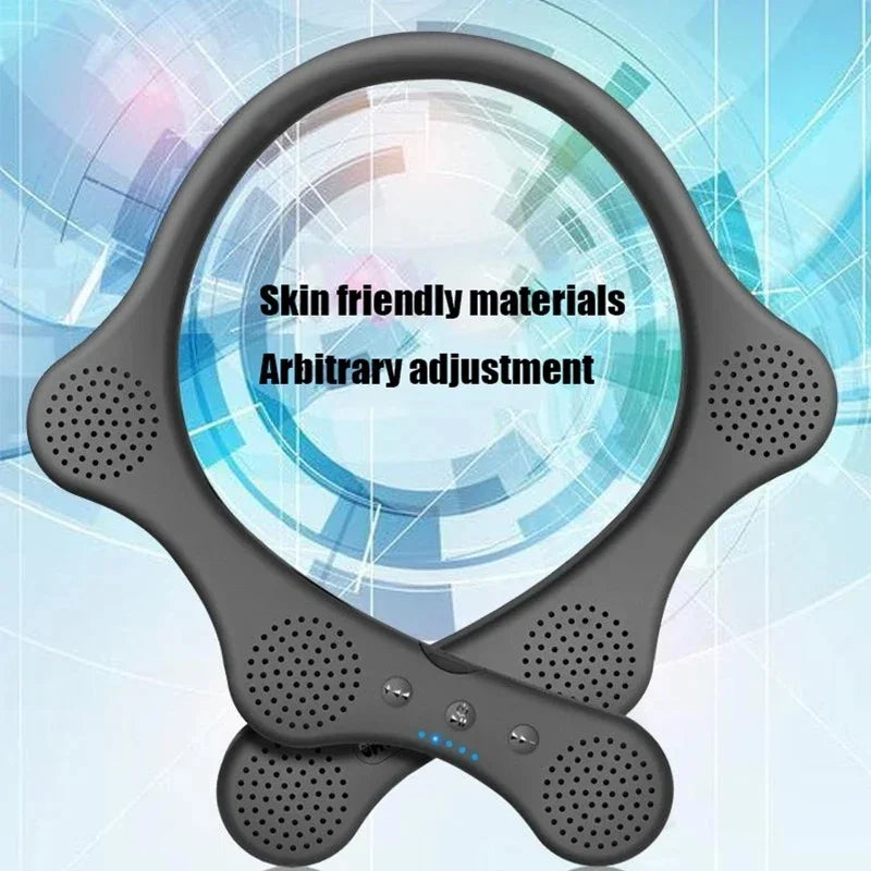 Wearable Wireless Neckband Bluetooth Speaker Speakers Home Outdoor 6 Full Range Horn Music Player Surround Sound Super Boom Box