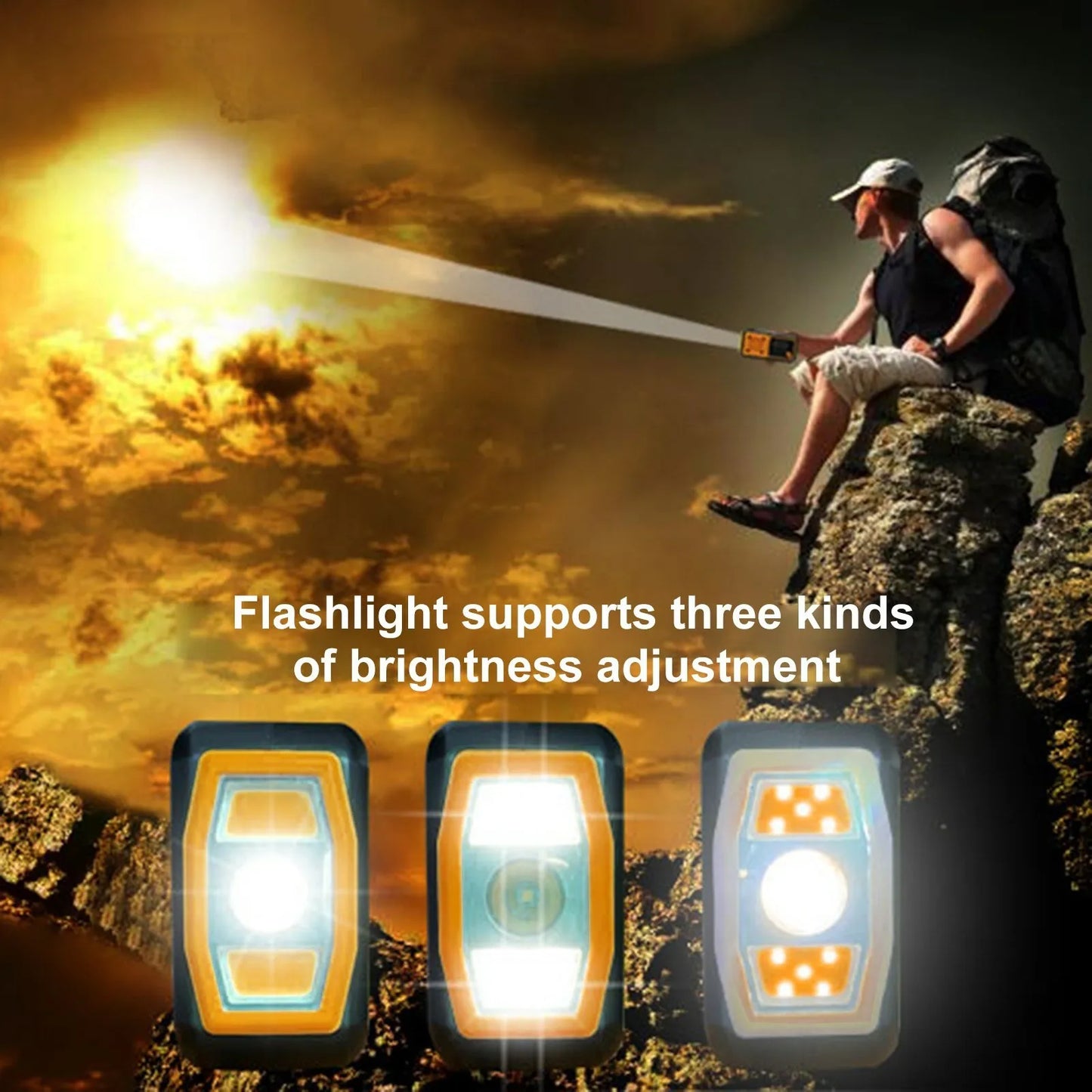 LOTOTG Portable Emergency Solar Power Radio Hand Crank Charging AM/FM Weather Radio Led Reading Flashlight Bank Phone Charger