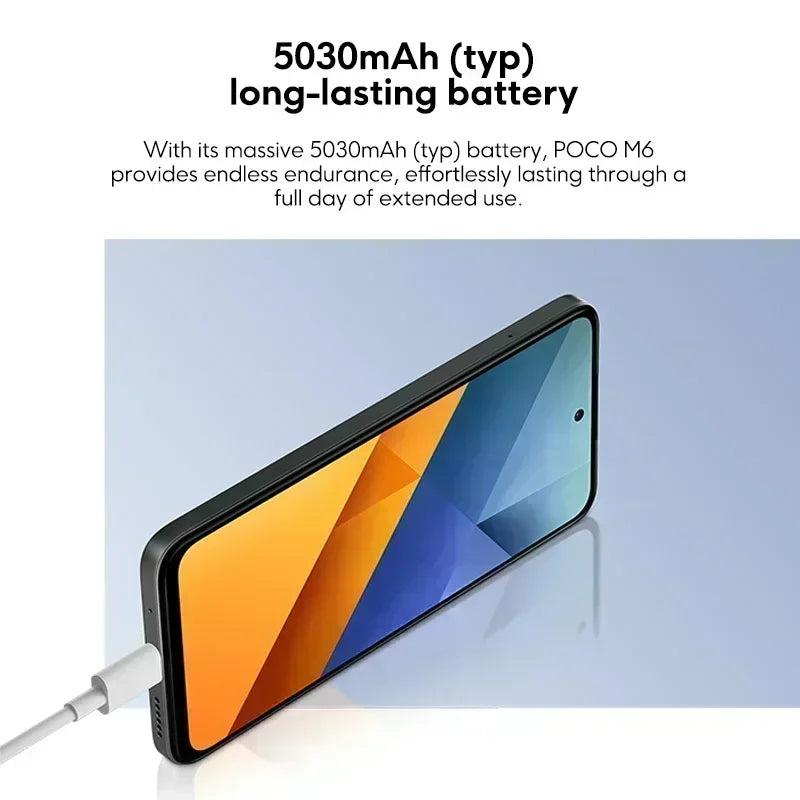 【World Premiere】 M6 Smartphone Global Version NFC Mediatek Helio G91-Ultra 6.79" 90Hz FHD+ Display 33W Fast Charging