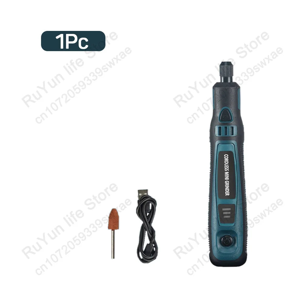 5000-10000-15000R Electric Drill Mini Grinder Engraver Rotary Tool for Glass Ceramic Grinding Engraving Polishing Car Repair Kit