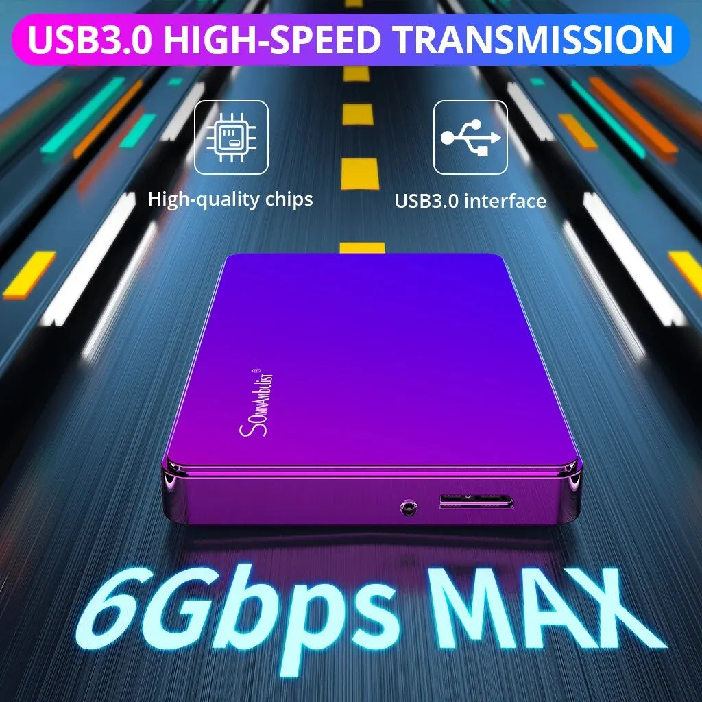 HDD 2.5Inch Portable External Hard Drive 250GB 320GB 500GB 1TB USB3.0 Storage Compatible for PC Laptops TV PS4 Xbox