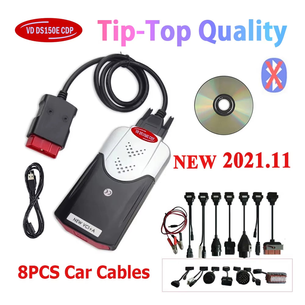 2026 TNESF DELPHIS ORPDC Obd2 Obd Scanner NEW VCI 2021.11 KEYGEN Bluetooth with USB Car Truck Diagnostic Tools