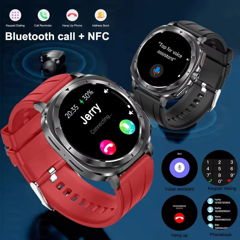 2025New HOT Nursing Grade Health Watch Uric Acid Blood Pressure Blood Oxygen Body Analysis Body Fat Smartwatch ECG+PPG Clock Men