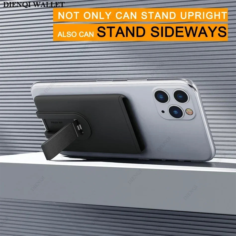 Silicone Credit Card Holder Pop-Up Phone Holder Phone Stand Mobile Phone Stand Holder Mount Stand for Mobile Phone Desk Tablet