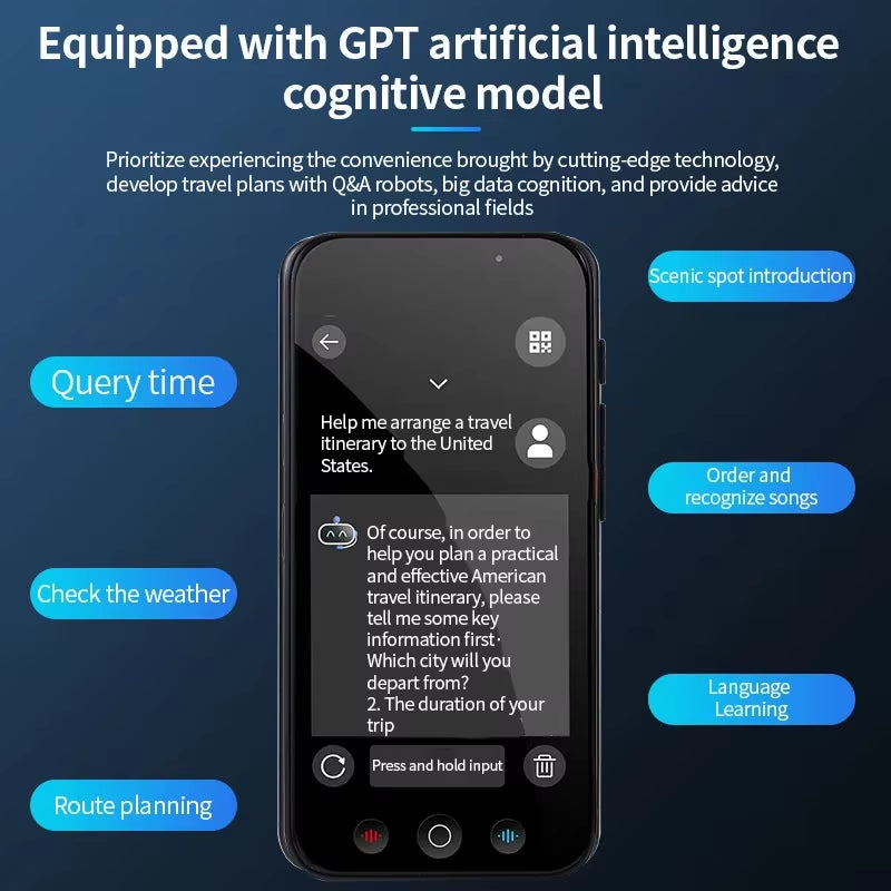 D8 Intelligent WIFI Translator Offline 18 Languages Online 144 Languages Photo Translation AI Voice Translation Device with APP