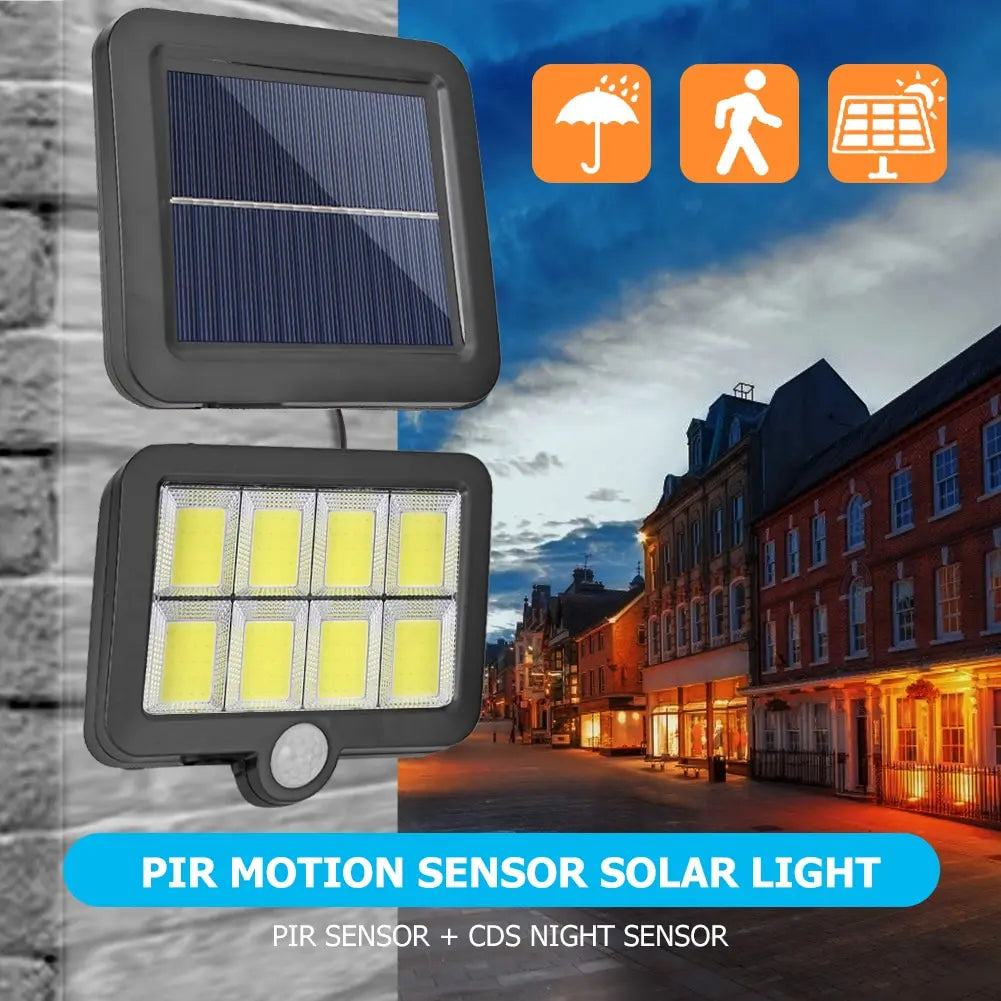 160LED Solar Light Split Wall Lamp Waterproof Outdoor Wall Emergency Street Security Solar Lamp for Garden Decoration