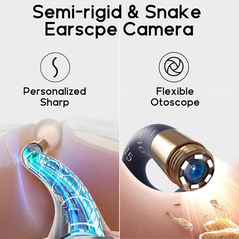 New Earsight plus I35R Visual Ear Cleaner Bendable HD Clipable All-In-1 Earpick Earwax Removal Earpicks Ear Cleaning Tool