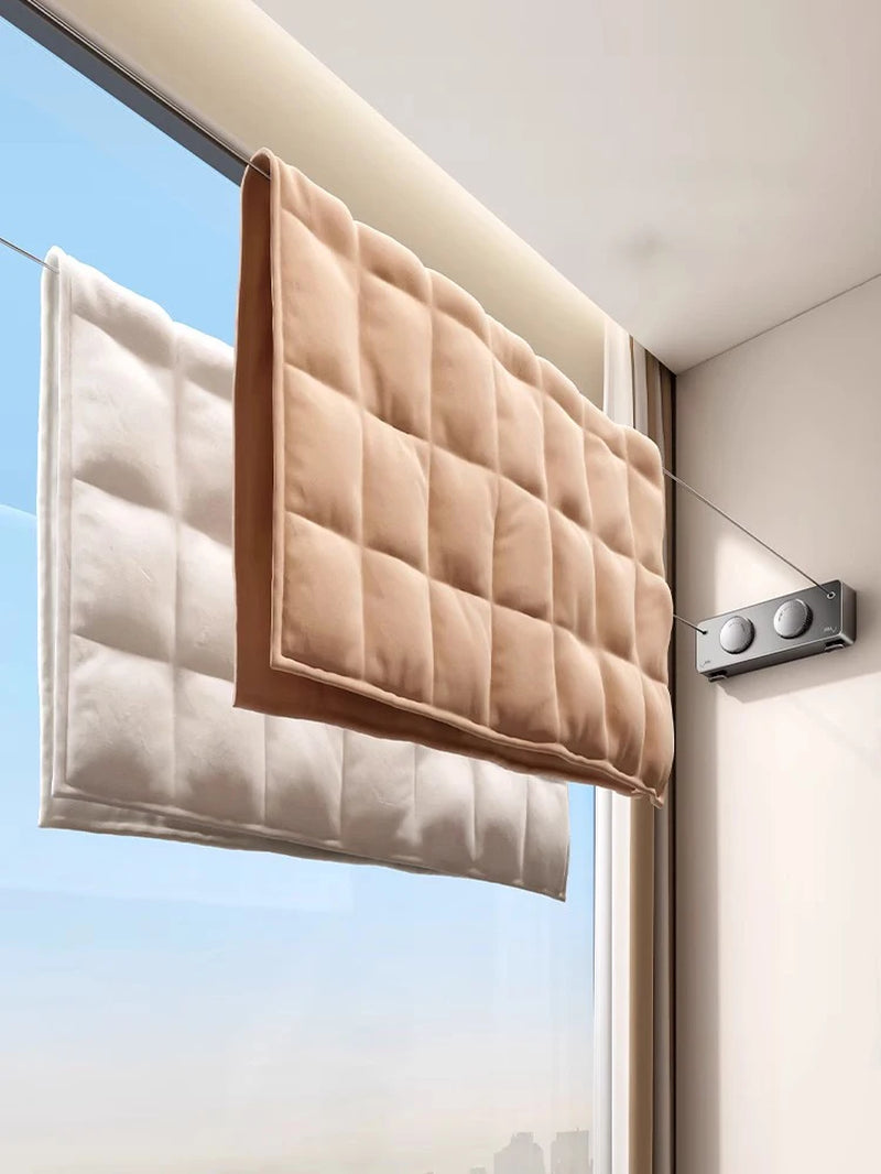 Retractable Clothesline Collection Laundry Extendable Wall Clothesline Clothes Hanger Retractable Clothe Horse Drying Rack