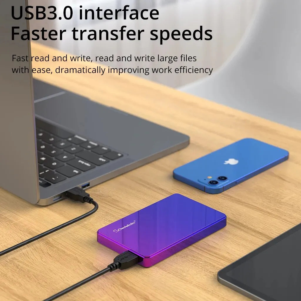 HDD 2.5Inch Portable External Hard Drive 250GB 320GB 500GB 1TB USB3.0 Storage Compatible for PC Laptops TV PS4 Xbox