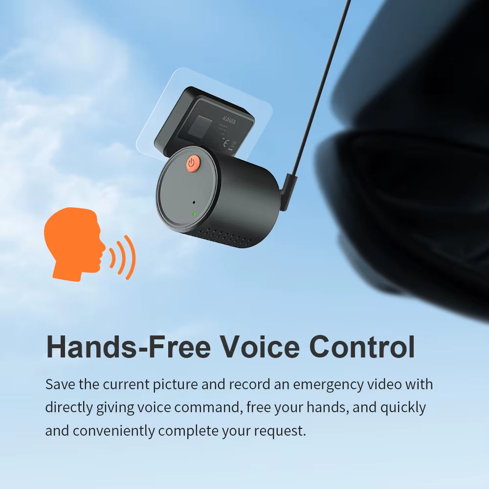 2K Dash Camera for Cars DVR Dash Cam MINI 3 Video Recorder Emergency Voice Control Night Vision Wifi APP Monitor Dashcam