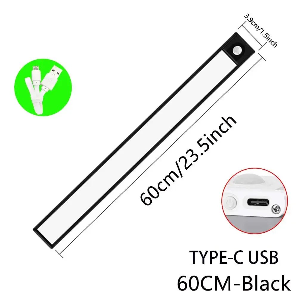 Night Light Led Lamp under Cabinet Lights Motion Sensor Night Light Closet Light Cabinet Kitchen Lighting Magnetic Night Lights