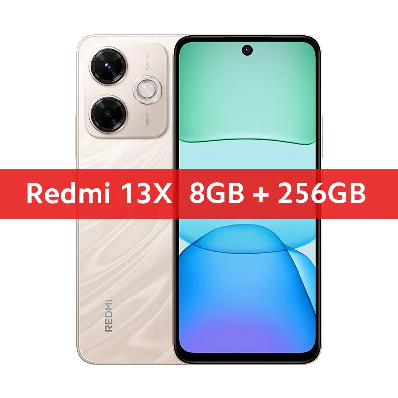 Global Version Redmi 13X Smartphone MTK Helio G91 Ultra 108MP Super Clear Camera 6.79" FHD+ Display 33W Fast Charging