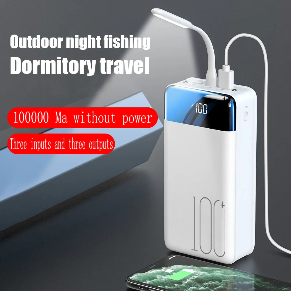 New Enhanced Fast Charging 100000MAH Power Pack Large Capacity Mobile Power Universal 5V Speed Charging