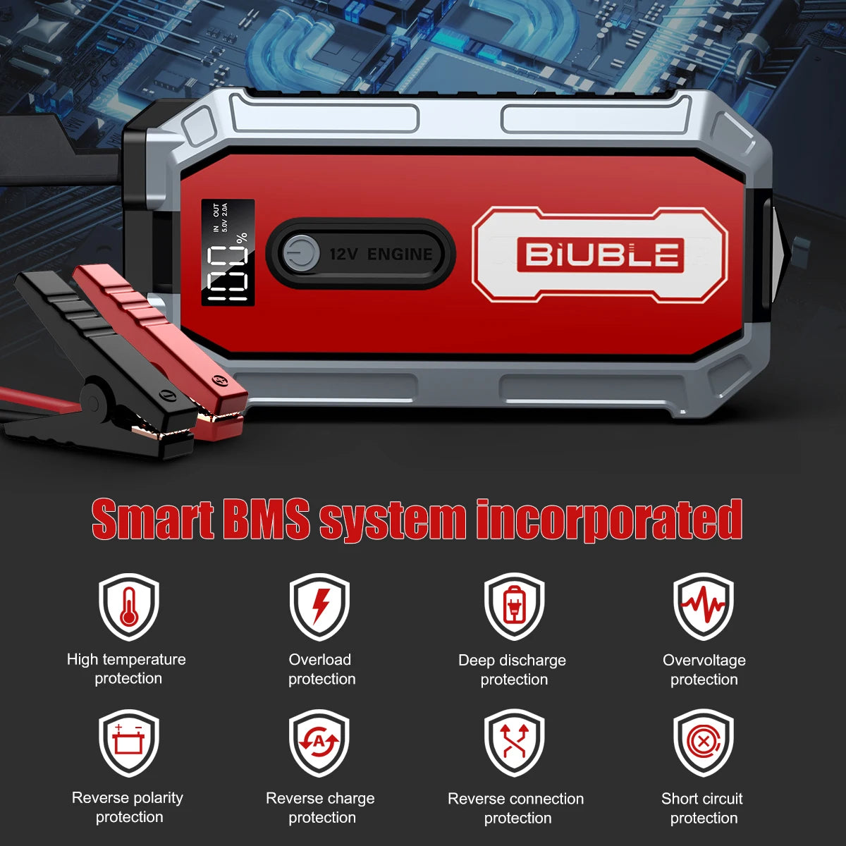 Power Bank 4000A Jump Starter Portable Charger Car Booster 12V Starting Device Power Bank Car Battery Booster Charger Forpetrol