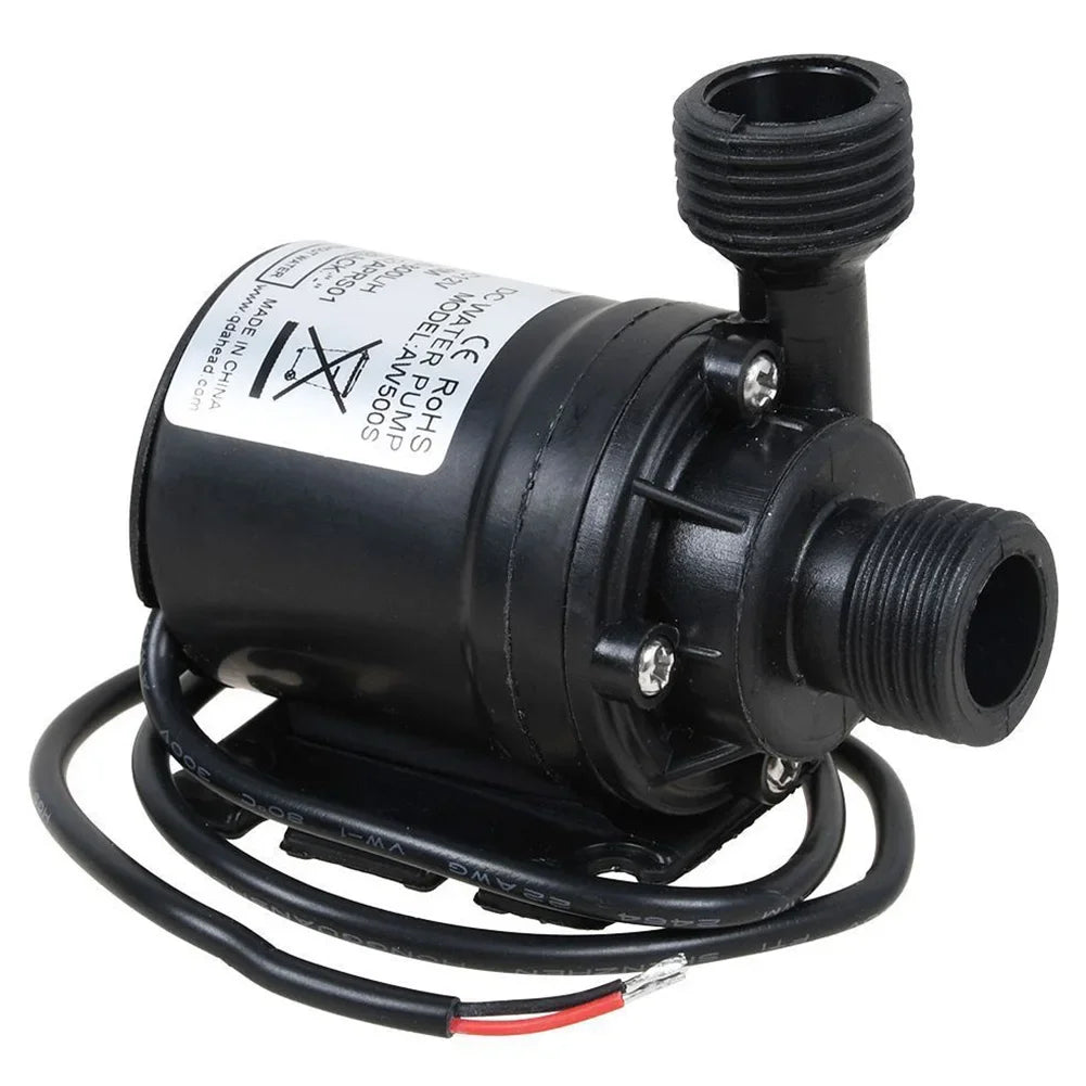 Garden High Pressure Pump DC 12V Submersible Pump 800L/H 5M Solar Brushless Motor Water Pump Low Noise Water Circulation Pump
