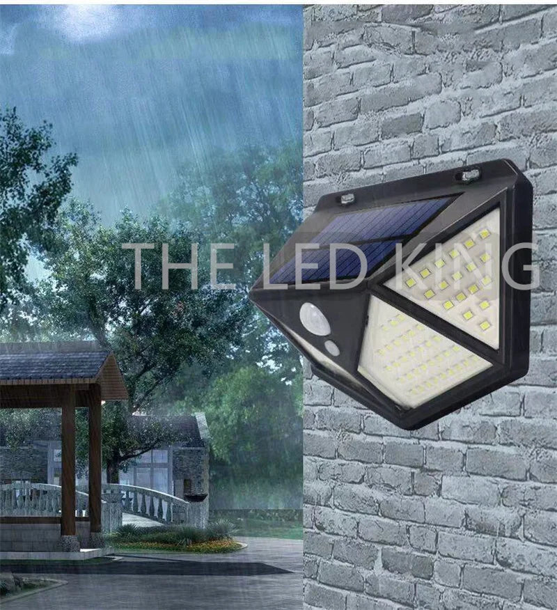 100 LED Solar Light Outdoor Solar Lamp with Motion Sensor Solar LED Light Waterproof Sunlight Powered for Garden Decoration