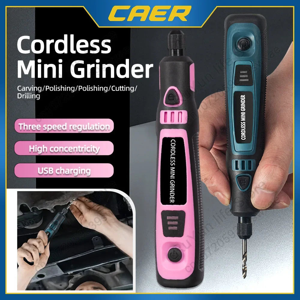 5000-10000-15000R Electric Drill Mini Grinder Engraver Rotary Tool for Glass Ceramic Grinding Engraving Polishing Car Repair Kit