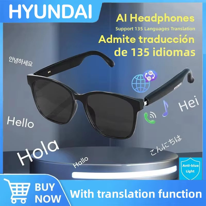 Choice HY-C8 AI Glasses Translation Earphones with Camera Automatic Voice Smart Glasses Multi-Function Keys for Sports