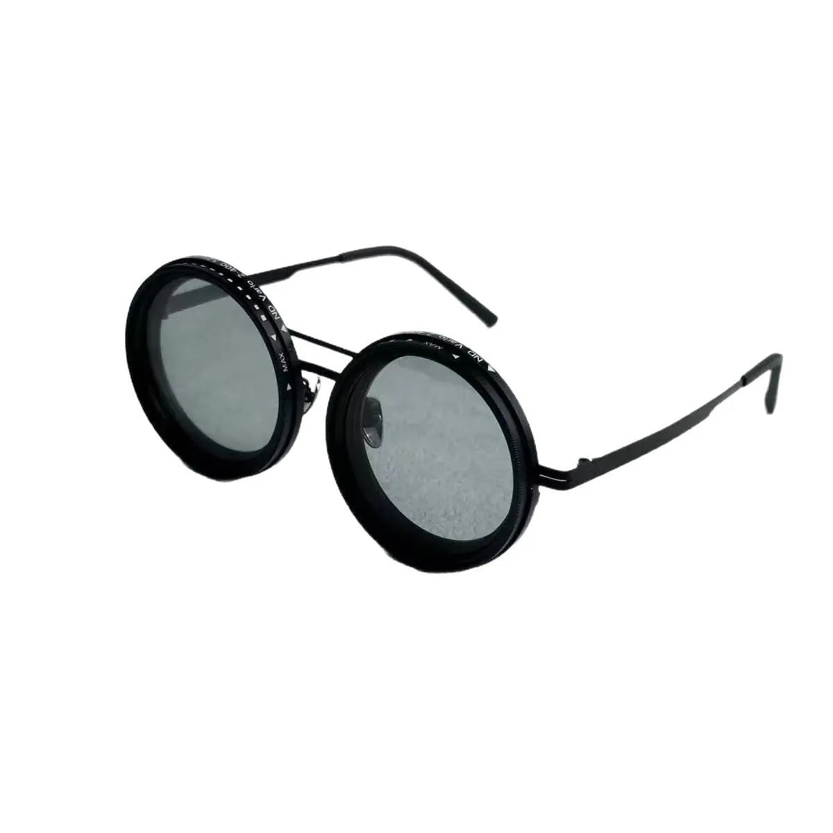 Polarized ND2 400 Adjustable Dimming Sunglasses UV Protection Metal Frame HD Lens for Mountaineering Cycling