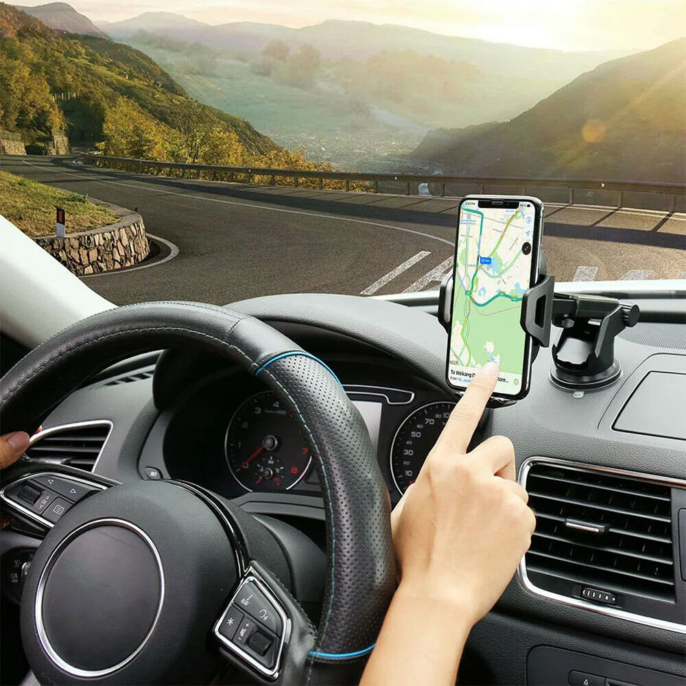 Car 360°Rotate Mobilephone Holder Mount Sucker Retractable Arm Phone Bracket Stand Fit for Iphone 13 12 Pro Max Xiaomi