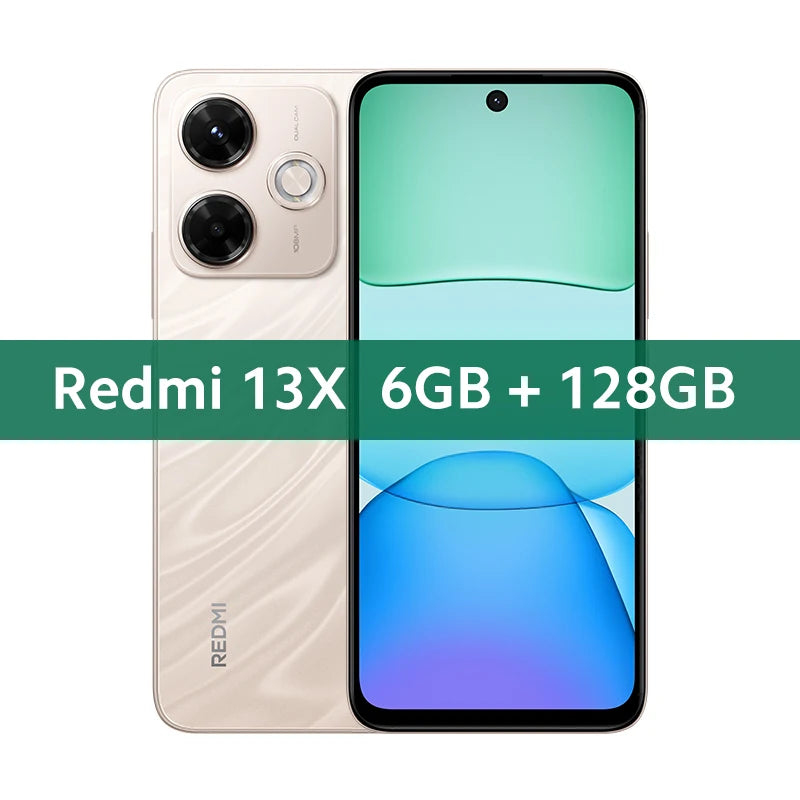 Global Version Redmi 13X Smartphone MTK Helio G91 Ultra 108MP Super Clear Camera 6.79" FHD+ Display 33W Fast Charging