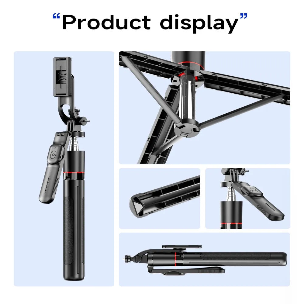 Monopod Remote Shutter with Fill Light for Iphone Samsung Xiaomi Phone Holder Mini Tripod Wireless Bluetooth Selfie Stick