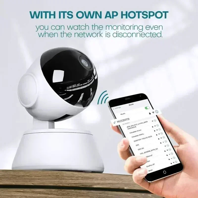 8MP IP Wifi Camera Surveillance Security Baby Monitor AI Human Tracking Cam PTZ Smart Home Night Vision CCTV Indoor Video Camera