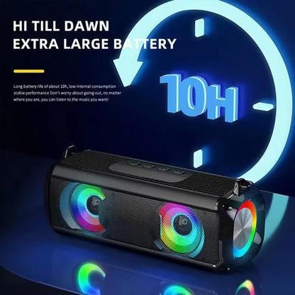 RGB Speaker EBS-045 Aliexpress Choice Portable Wireless Music Player Soulder Straps LED Bluetooth 5.0 TF USB-C ‌Outdoor‌
