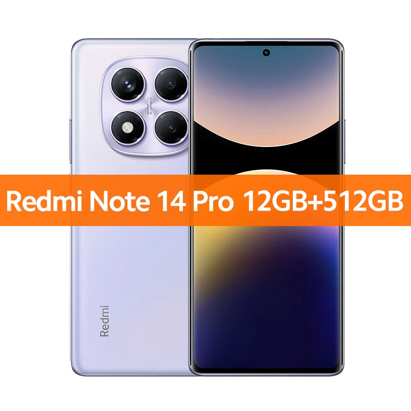 Global Version  Redmi Note 14 Pro Smartphone 200MP AI Camera NFC Helio G100-Ultra 6.67" AMOLED Display 5500Mah Battery