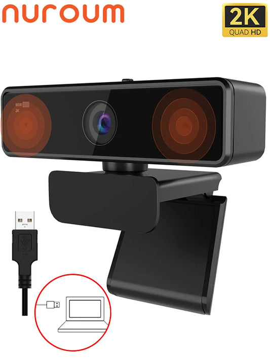  Webcam 2K for Pc Laptop with Microphone V11 High Quality 1080P 60Fps Full Hd Plug and Play Computer Usb Web Camera Mini