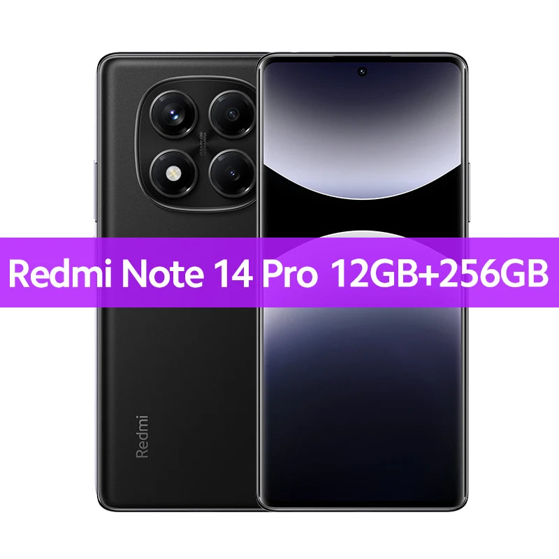 Global Version  Redmi Note 14 Pro Smartphone 200MP AI Camera NFC Helio G100-Ultra 6.67" AMOLED Display 5500Mah Battery