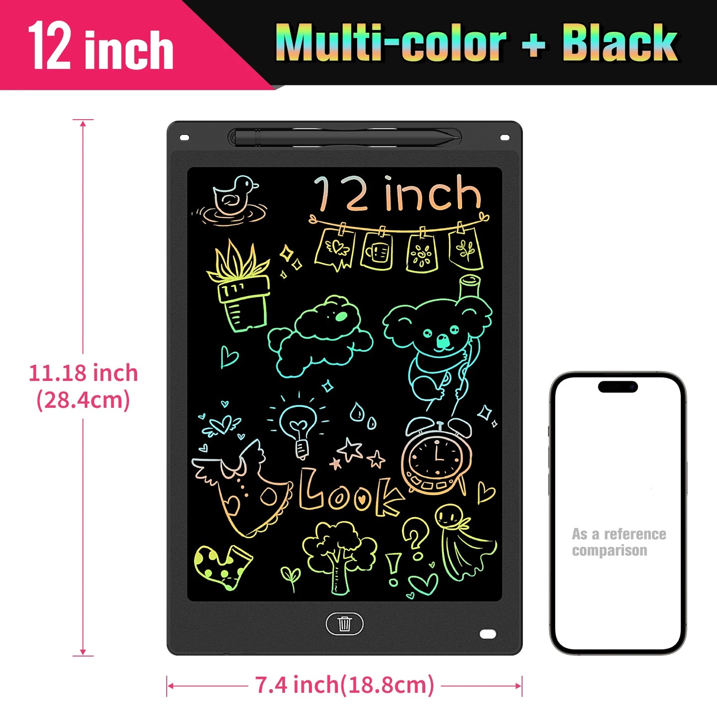 8.5/10/12 Inch LCD Writing Tablet Digital Drawing Tablet Handwriting Pads Portable Electronic Doodle Board for Kids