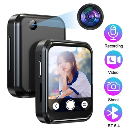 MP3 Music Player with Bluetooth 5.4 Hifi MP4 Walkman Full Touch Screen Built-In Speaker Recorder Camera Video Player Fm/E-Book