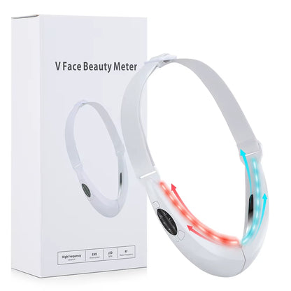 EMS Face Lifting Device LED Photon Therapy Vibration Facial Massager Face Slimming Double Chin Removal V Line Lift Belt Skincare