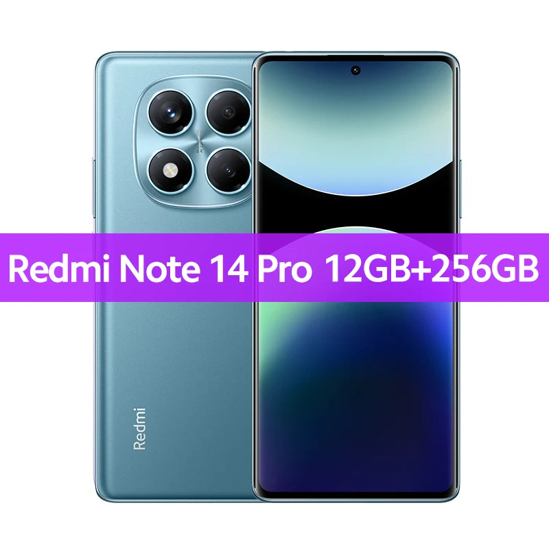 Global Version  Redmi Note 14 Pro Smartphone 200MP AI Camera NFC Helio G100-Ultra 6.67" AMOLED Display 5500Mah Battery